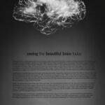 a black and white photo of a brain