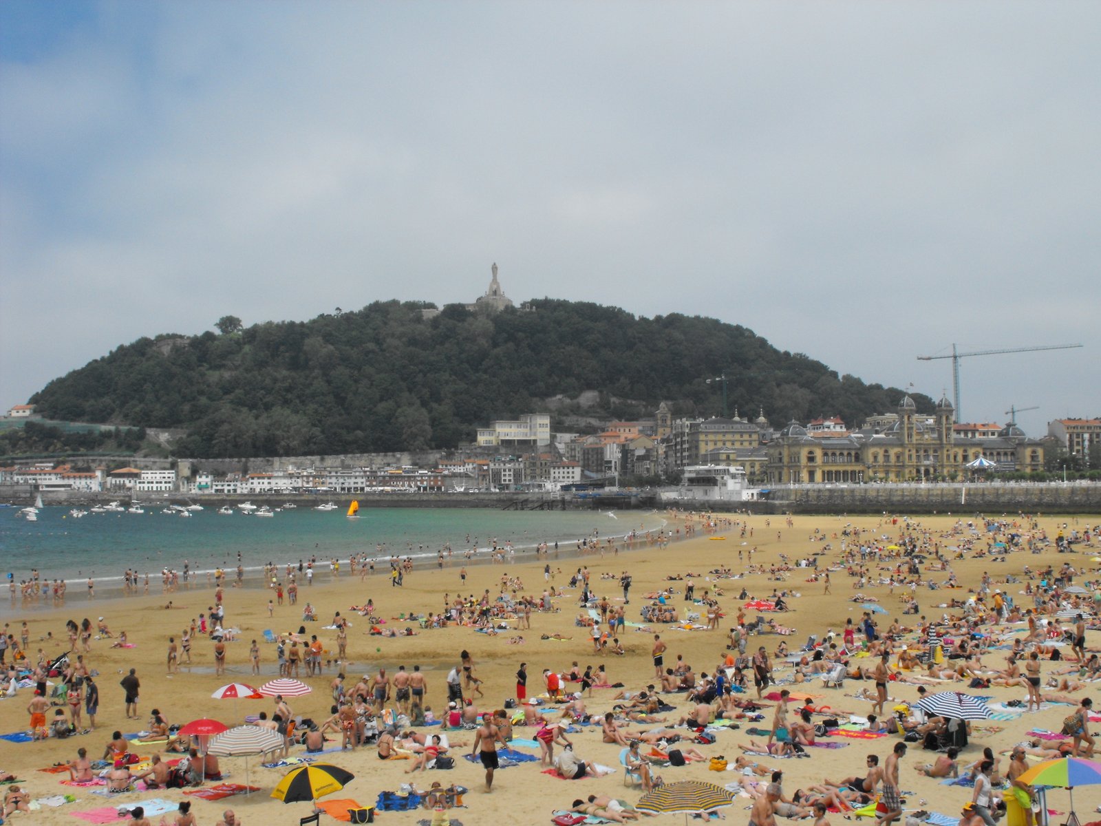 La Concha Bay and beach in San Sebastian Spain