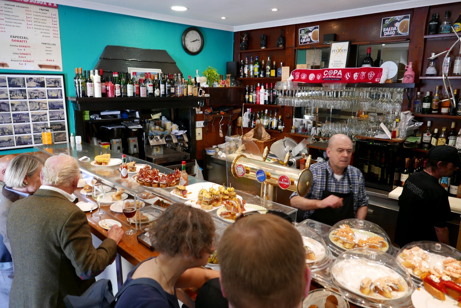 Traditional pintxos bar in Donostia San Sebastian Spain