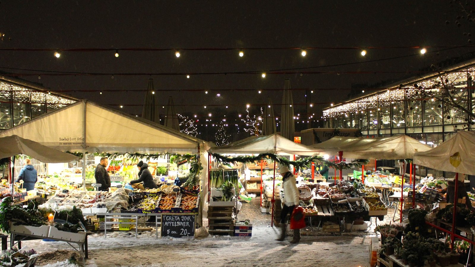 Torvehallerne food market in Copenhagen Denmark